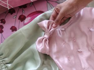 one shoulder bow top with skirt