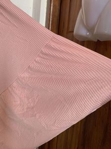 Pink Lace Trim Maxi Dress