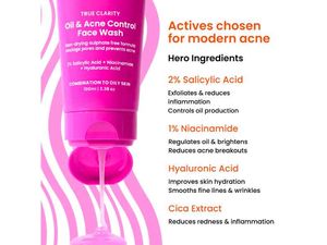Foxtale Oil &amp; Acne Control Face Wash | 2% Salicyli