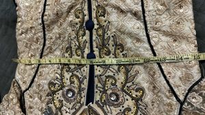 Embroidered Jacket style long kurta