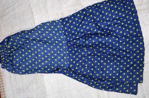 Elegant Green &amp; Blue Printed Kurta Set with Dupatt