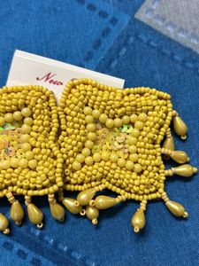 FLAWLESS Summery New Yellow Trendy Earrings