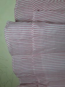 Pink Striped Tiered Tank Top