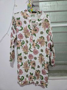 Floral Print Kurta