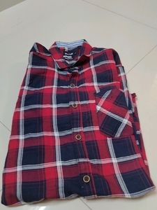 Red With Black Checked Shirt