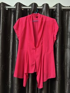 Chic Pink Peplum Shrug