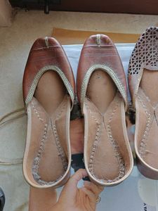 Brown Leather Juttis from Amritsar