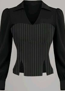 Black Stripe Corset Top Brand new with the