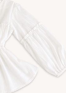 Chic White Peplum Blouse