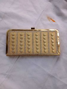 Elegant Gold Clutch Bag