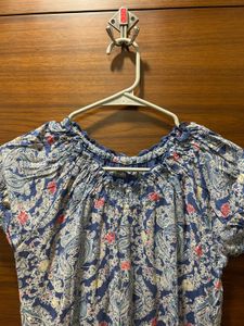 Bohemian Floral Print Top
