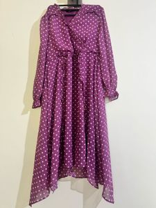 Purple Polka Dot Dress