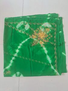 Vibrant Green Embroidered Saree