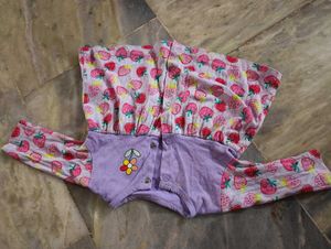 Cute Strawberry Print Baby Girl Dress
