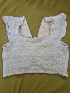Twisted Front V-Neck Crop Top