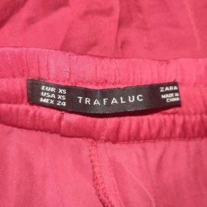 ❤ Authentic ZARA Red Drawstring Trousers