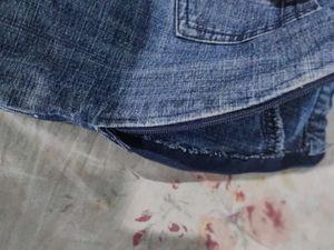 Korean Denim Skirt with Zipper