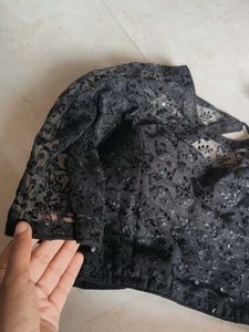 Elegant Black Lace Blouse
