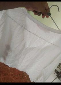 White top with Fish Embroidery
