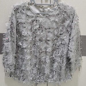 Sparkly Tassel &amp; Sequin Top