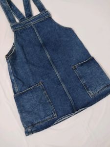 Y2k Denim Dungree Dress