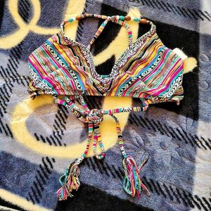 Boho Tribal Print Bikini Top 28 - 34inch