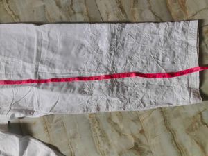 chikankari lower bottom