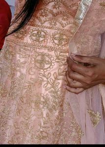 Peach &amp; Gold Party Dress