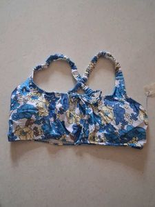 M Floral Bikini Top