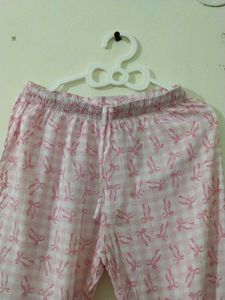 Pink bow printed Pintresty Pajama Pants