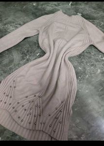 Chic Knit Dress with Studded Detail