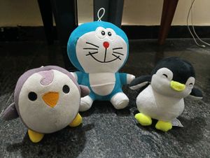 set of 3 soft toys