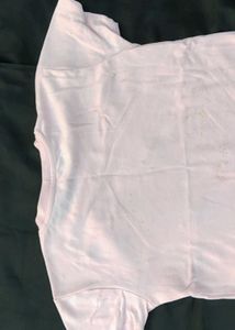 Cute Bow Embroidered Pink T-Shirt