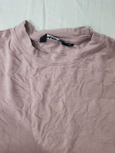 Chic Dusty Rose Tunic Crop Top