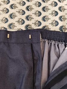 Classic Blue Pleated Trousers