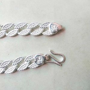 SR91 Pure Silver Figaro Chain Bracelet Unisex