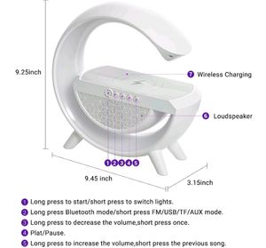 3-in-1 Bluetooth Speaker Cum Wireless Charger