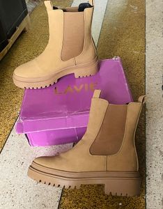 stylish Lavie Tan Suede Chelsea Boots