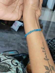 Blue handmade Beaded Bracelet