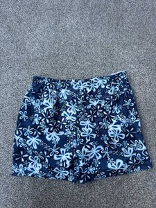 Blue Floral Swim Bottoms