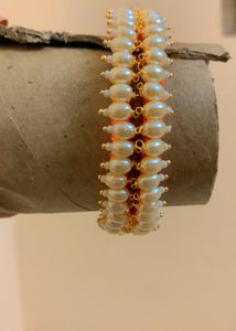 2 Silk Thread Bangles With Beads New