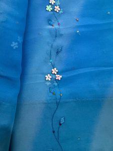 Beautiful Blue Ombre Saree