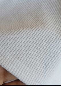 White Ribbed Square Neck Tank Top
