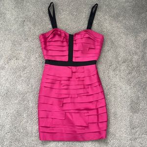 couture Pink bandage Mini Dress