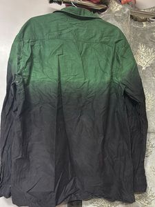 Men's Green Ombre Button-Up Shirt