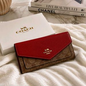 COACH*FLAP WALLET12A QUALITY  WD BOX