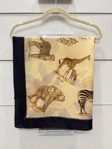 Safari Animal Print Silk Scarf