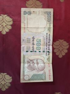 786 🍀 500 Rupees Note Old Issue Rare Piece