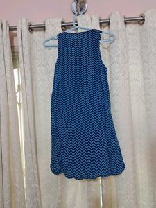 Bubble Hem Chevron Top/Dress