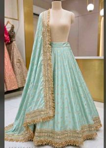 Elegant Teal Lehenga Choli